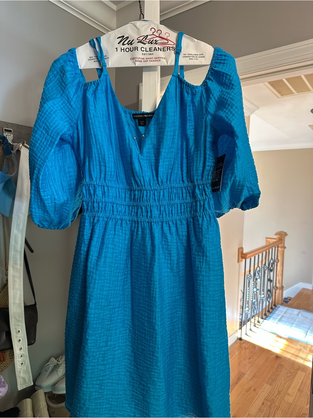 Boston Proper Bright Turquoise Button Blouse